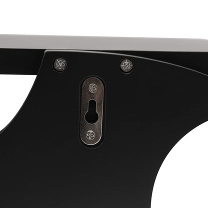 HZYSLYJ Bat Shelf Floating Shelves for Wall,15.5 inch Wall Shelf with 3 Key Hooks,Black Shelves for Living Room Bedroom Kitchen Gothroom