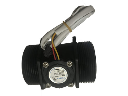 GREDIA Digital LCD Display Quantitative Controller Water Control + 2" Hall Effect Flow Sensor Flowmeter +24V Power