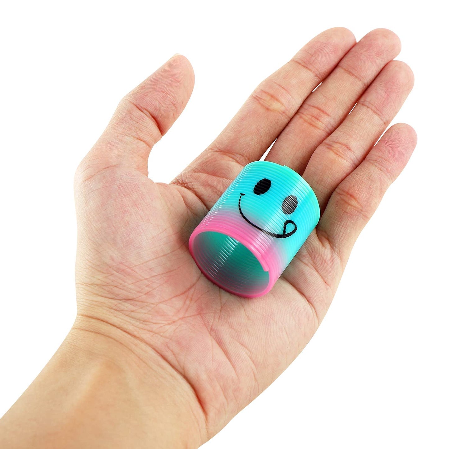48 Pack Spring Rainbow Magic Fidget Stress Coil Mini Springs Bulk Toys for Party Favor Carnival Prize Birthday Goodie Bag Stuffers for Kids Boys Girls… (48)