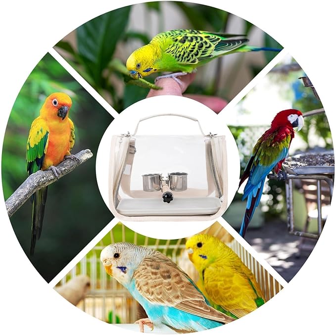 Bird Backpack Carrier,Transport Bag for Bird with Perch | Outdoor Cockatiel Bag - for Parrot Parakeet Cockatiel Conure Cockatoo Outdoor Travel Camping Road Trip Vacation