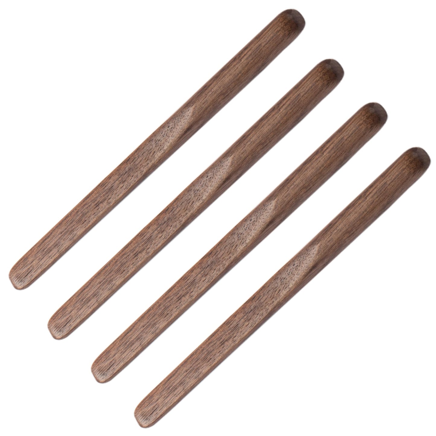 MIGAKU HOME Black Walnut Wood 4Pcs Coffee Stirrers 6″ Reusable & Multifunctional for Coffee, Drinks, Tea, Milk, Oatmeal, Crafts and Oil, butter spreader Great for jam, jelly, peanut butter etc.