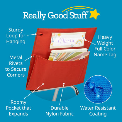 Really Good Stuff Boho Chair Pocket Classic - 6 Pack