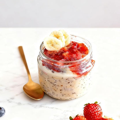 Overnight Oats Containers with Lids, 10oz Wide Mouth Mason Jars with Lids, 9 Pack Glass Jars with Airtight lid for Chia Pudding Yogurt Salad, Meal Prer Oatmeal Jars, Pink