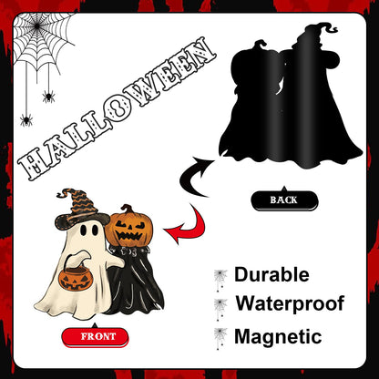 JarThenaAMCS 23Pcs Halloween Garage Decoration Magnet Stickers Ghost Pumpkin Bat Refrigerator Decals for Home Party Garage Door Car