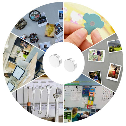 Strong N42 Neodymium Disc Magnet, 3/8" D x 1/8" H - 60 Pack, Powerful Rare Earth Magnets Decorative Round Fridge Magnets,Small Refrigerator Magnet for Whiteboard,Locker,DIY Building Scientific