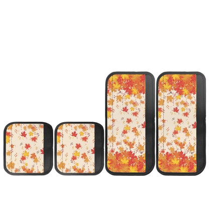 Mintulipy Refrigerator Door Handle Covers Set of 4 Thanksgiving Printing Protector Fridge Dishwasher Oven Keep Off Fingerprints Food Stains Kitchen Decor Accessories