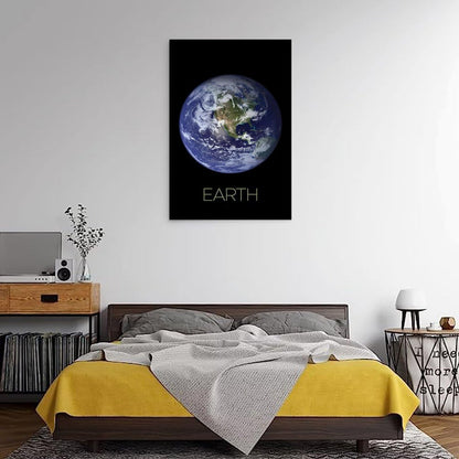 XIAOLOUTINYU Solar System Canvas Wall Art - Mars Planet Space Poster for Kids Room Bedroom Classroom, STEM Educational Astronomy Decor, Science Gift for Boys Girls Teens, 16x24 Inch Unframed