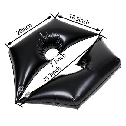 Tree Watering Bag/Ring Slow Release 19 Gallon, Tree Bags for Watering Equipped with Two Low Filling Pipes Deep Root Drip Irrigation Watering for Trees, Plants, and Gardens of All Sizes (1, Black)