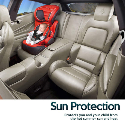 Zone Tech Rear Sun Stop Sunshade -Cling Window Cover, Sunlight, Glare and UV Rays Blocker, Protection Car Accessory