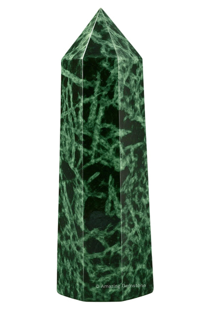 Amazing Gemstone Flower Stone Crystal Towers - Natural Healing Crystal Point Obelisk for Reiki Healing and Crystal Grid (3 Inch)