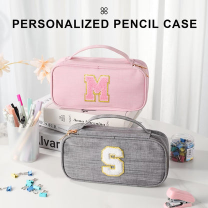 YOOLIFE Pencil Case for Girls, Cute Pencil Pouch Pen Case, Birthday Gifts for 3 4 5 6 7 8 9 10 11 12 13 Year Old Girls Gifts for Daughter Friend, A (Grey)