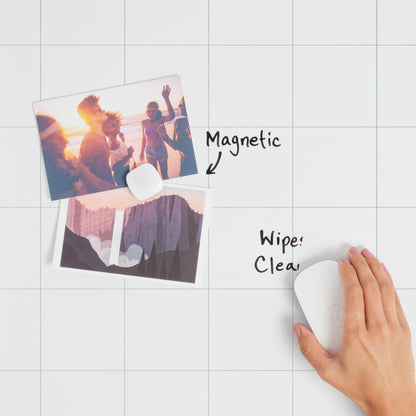 U Brands Magnetic Dry Erase 4-in-1 Calendar White Board, 36" x 48", Silver Aluminum Frame