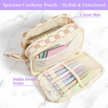 Bible Study Supplies Journaling Kit for Women,Bible Study Kit with Highlighters No Bleed,Journal Notebook Tabs Large Pencil Case, Accessories Set for Women Teens Beginner, Christian Gifts (purple)