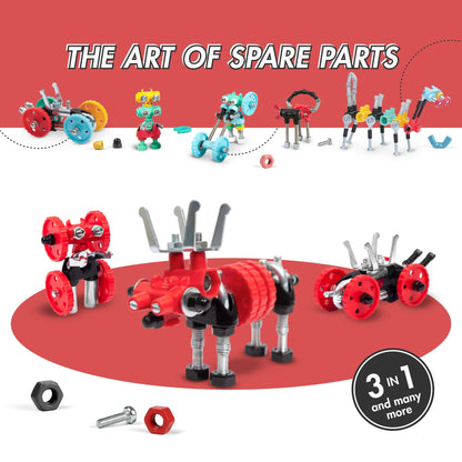 The Off Bits Animals Collection: Creative Robot Toy Model Kit for Kids 6+, Engaging Toy Building Sets for Boys and Girls, Build Your Own STEM Building Toys Engineering Kit