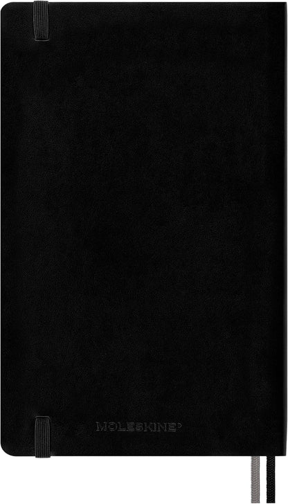 Moleskine Classic Expanded Notebook, Soft Cover, Large (5" x 8.25") Ruled/Lined, Black, 400 Pages
