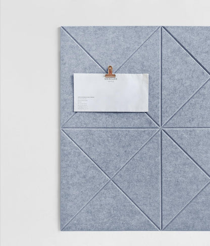 Cork Board 24 x36 Alternative - 6 Pack Felt Wall Tiles with Safe Removable Adhesive Tabs, Cork Boards for Walls Cork Board for Home Office Pin Board Tack Board - Blue Marble