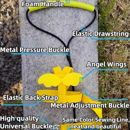Pet Parrot Bird Harness and Leash, Adjustable Training Design Anti-Bite, Bird Nylon Rope with Cute Wing for Lovebird Budgie African Grey Macaw Conure (Red,2XL)