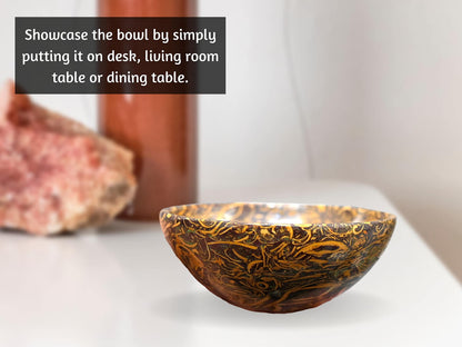 Mariyam Jasper Crystal Bowl - 2 Inch Decorative Bowls for Room and Home Decor - Gemstone Healing Crystals for Elegant Display, Positive Energy Balance and Gift
