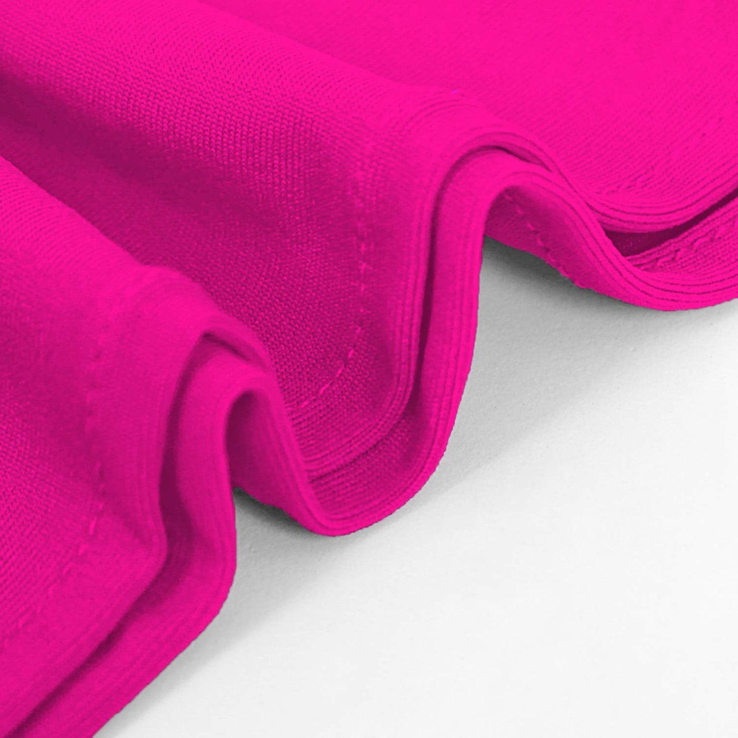 Peomeise 50pcs Fuchsia Spandex Chair Sashes with Buckle Slider for Wedding, Party Decoration