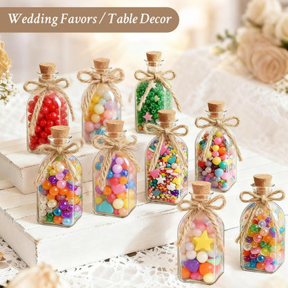 TBWIND 12 Pack 8oz Glass Potion Bottles with Cork