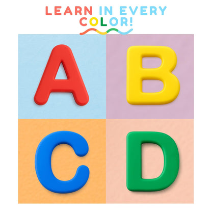 Silicone Alphabet Magnetic Letters and Numbers Set, 36 PCS Educational Multicolor ABC Fridge Magnets – Durable, Fun Learning Toy for Early Childhood
