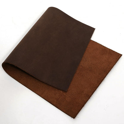 12''X24'' Genuine Leather Sheets for Crafts Full Grain Leather Tooling Leather 2mm Thick Cowhide Leather Pieces Square Dark Brown