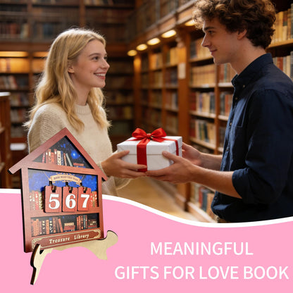 Reading Tracker Counter Sign, Wooden Books Read This Year Display, Book Lover Gift for Librarian, Reader, Teacher, Women, Wall and Table Decor for Home Library, Teachers, Book Lovers（Bookstore）
