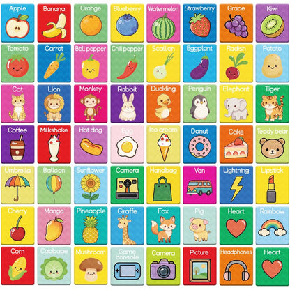 BEUNITONE 55Pcs Daily Vocabulary Learning Felt Flannel Boards Stories Set Early Felt Learning Indoor Activities Thing Recognition Home Felt Board for Friends DIY Crafts Storytelling Interactive Gifts
