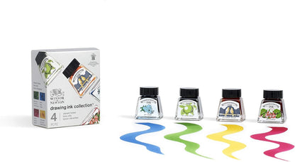 Winsor & Newton Viridian Drawing Ink, 14ml Bottle, Acrylic, Multicolor