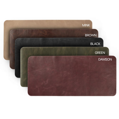Londo Top Grain Leather Extended Mouse Pad – Large Desk Mat for Office & Gaming, Smooth Writing Surface, Non-Slip Base, Durable & Stylish Workspace Accessory
