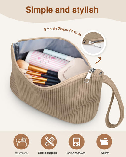 ZENTREON Laptop Tote Bags for Women Large Corduroy Tote Work Bags Lightweight Teacher Nurse Bible Bag for Work School Travel | with 12 Pockets, Zipper Handbag Bag, College Shoulder Bags