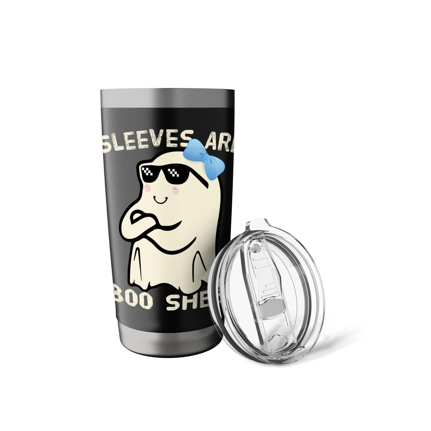 Funny Halloween Ghost Costume Bullshit Sleeves Are boo sheet Stainless Steel Insulated Tumbler