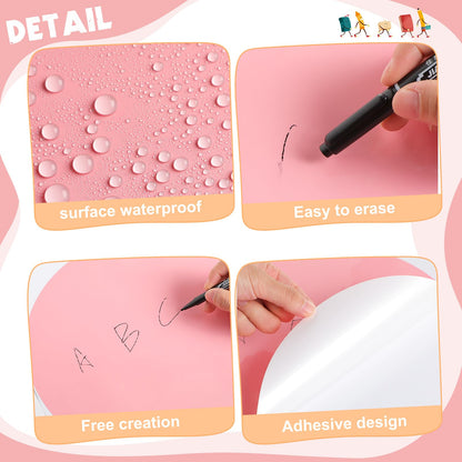 Lincia 24 Pack Colorful Dry Erase Dots Circles Spots for Classroom Table 10.5 Inch Removable Vinyl Desktop Stickers Spots Wall Decals for 100th Day of School Teacher Students Home (Candy Colors)
