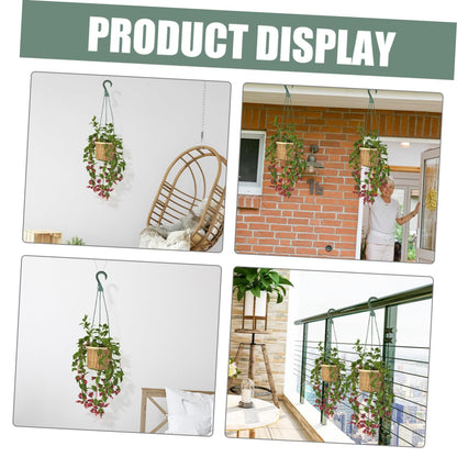 UKCOCO 5Pcs Plant Hanging Chains Space Saving Hooks for Outdoor Planters Bird Feeders and Lanterns User Friendly Setup Durable Construction for Vertical Gardening