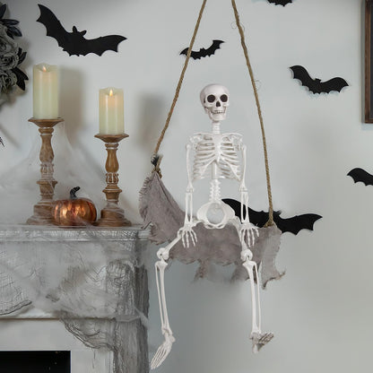 XONOR 3ft Halloween Skeleton Human Full Body Skeleton Decorations for Halloween Party Haunted House Supplies (1pc)