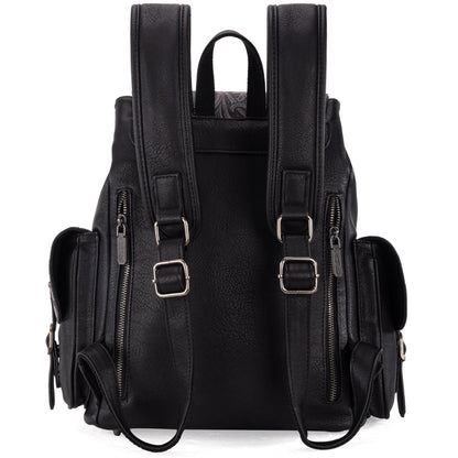 Montana West Wrangler Backpack Purse for Women Men Western Backpack Floral Tooled Travel Bags