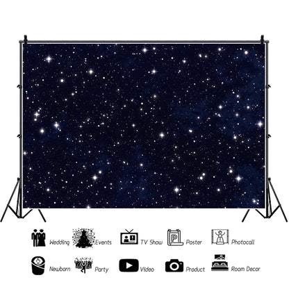 Renaiss 6x4ft Starry Night Sky Photo Backdrop Galaxy Universephotography Background Twinkle Stars Classroom Outer Space Theme Party Decor Kids Birthday Banner Astronauts Artistic Photo Booth Props