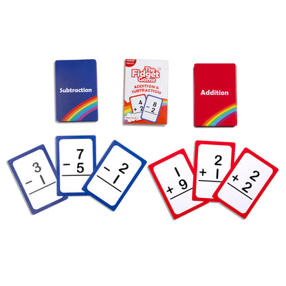 THE FIDGET GAME Addition & Subtraction Flash Cards, Math Games for Children to Practice Identifying Numbers - Educational Learning Toy & Interactive Tools for Ages 4+ Years