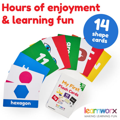 Toddler Learning Flash Cards | Kids Letter Number Alphabet Animal Color Words Flashcards | Large Cards Ideal for Preschool Kindergarden Pre K Educational | Flashcards 12 Months - 5 Years