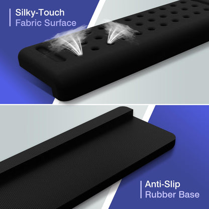 Retuhapy L-Shaped Desk Edge Cushion, 2 PCS Elbow Rest for Desk with Ergonomic Support, Memory Foam Elbow Pad & Arm Rest for Palm, Wrist & Forearm, Non-Slip & Separate Design, Office & Home, Black