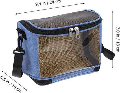 Mipcase 1pcs Transparent Parrot Carrier Bag Outdoor Pet Birds Storage Pouch Breathable Cross Body Tote Comfortable for Travel Versatile Handbag Shoulder Bag Options