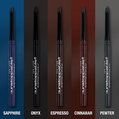 Maybelline Unstoppable Waterproof Mechanical Brown Eyeliner Pencil, Easy to Apply, Smooth Glide, Up to 24 Hour Wear, Espresso, Pack of 2