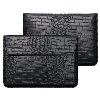 LCMOCICO PU Leather Flap Style Case Laptop Sleeve for MacBook Neo 13 A3404 Air 13.6 inch 2026-2022 M5 A3449 M4 A3240 M3 A3113 M2 A2681 Air 13 2018-2021 Notebook Bag for Mac Pro 13 2016-2022, Black