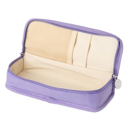 brunch brother Daily Purple Pencil Case, Large Capacity Pencil Pouch with Ample Storage, Simple Design for Students and Professionals
