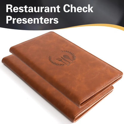 CoBak Restaurant Check Presenters, Guest Check Card Holder, Restaurant Bill Holder, Check Presenters for Restaurants, Servers, Bars, Hotels, Waiter, Waitress