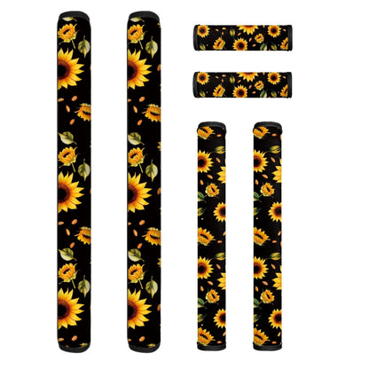 ASQVTIFE 6 Pieces Sunflower Refrigerator Handle Covers Hippie Sunflower Decorations Fridge Refrigerator Door Handle Covers for Fridge Microwave Oven Dishwasher Handle Protector