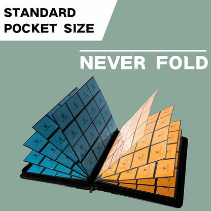 1000+ Pockets Trading Card Binder, 16-Pocket Card Ablum Compatible with MTG,Sports Cards & Other Standard Size Trading Cards (Light Green)