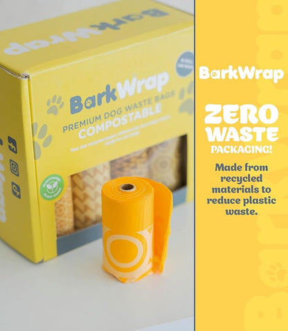 Biodegradable Compostable Dog Poop Bags Rolls – 240 Bag Extra Thick Plant Based Leak-Proof Dog Waste Bags, Easy Open, Certified Home Compostable Earth Friendly 10% To Charity