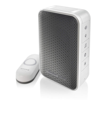 Honeywell Home RDWL313P2000 Doobell Plug-in Wireless Doorbell & Push Button-3 Series, Gray