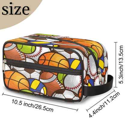 SinSenMa Sport Ball Travel Cosmetic Bag for Boy Men,Hanging Toiletry Bag,Waterproof Makeup Bag,Approved Hygiene Bag Shave Dopp Kit Organizer for Toiletries Shower Bathroom Carry-on Accessories Gifts